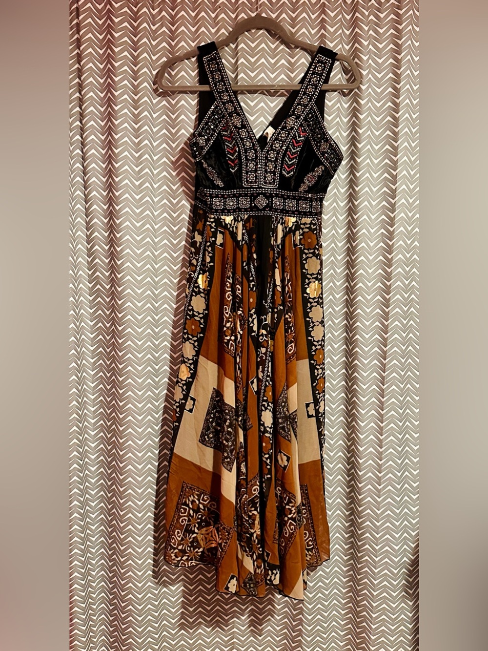 NWT Anthropologie / RAGA | Shenia Embroidered Maxi Dress, XSP - Picture 4 of 8